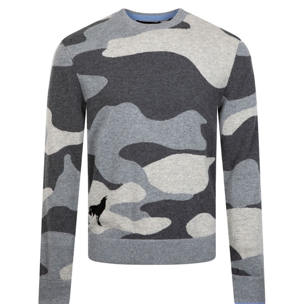 Greyson Camoscape Tomahawk Sweater Smoke Heather-MM16